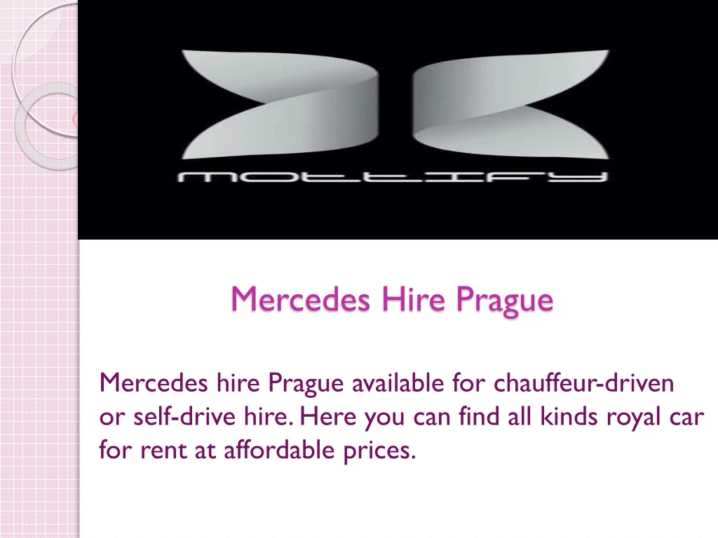 mercedes hire prague