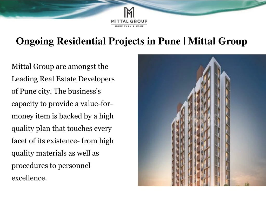 ongoing residential projects in pune mittal group