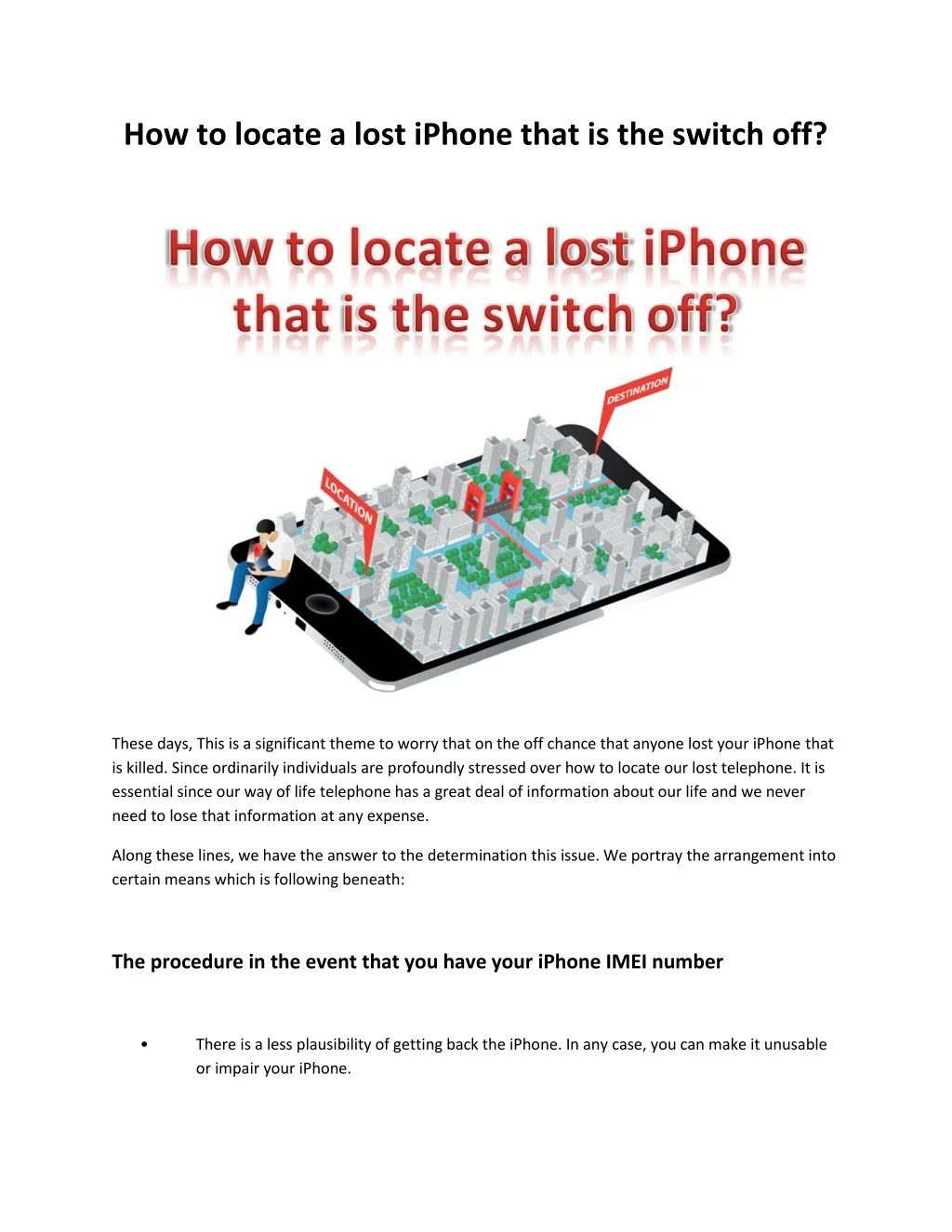 how to locate a lost iphone that is the switch off
