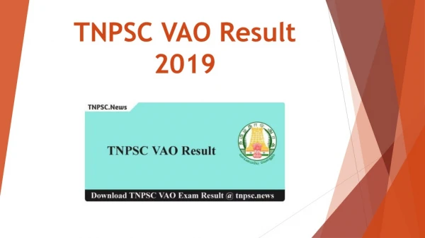Download TNPSC VAO Result 2019 Check VAO Exam Result & Merit List