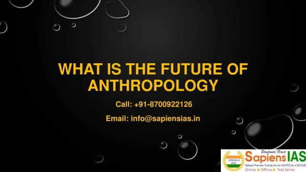 What is the future of anthropology