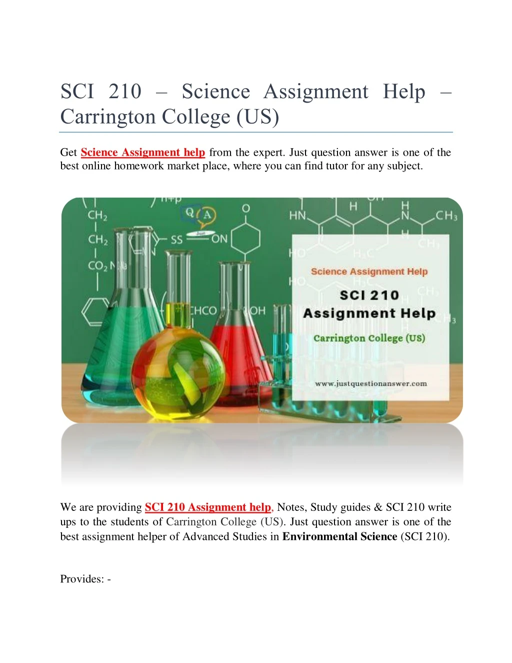 sci 210 science assignment help carrington