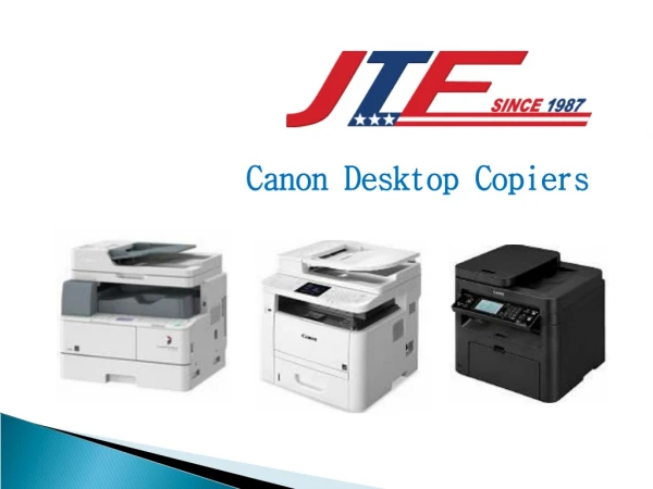 Multifunction Canon Desktop Copiers | JTF Business Systems