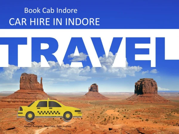 Car rental service in Indore | Book Cab Indore