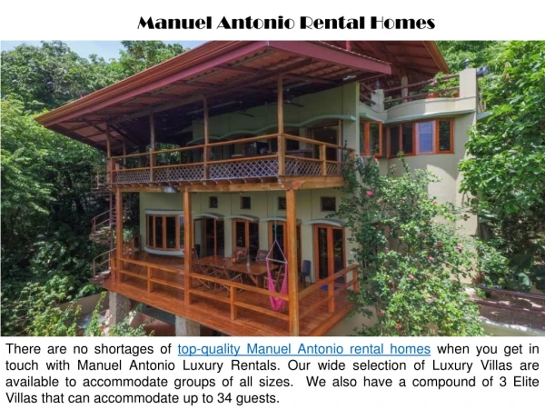 Manuel Antonio Rental Homes