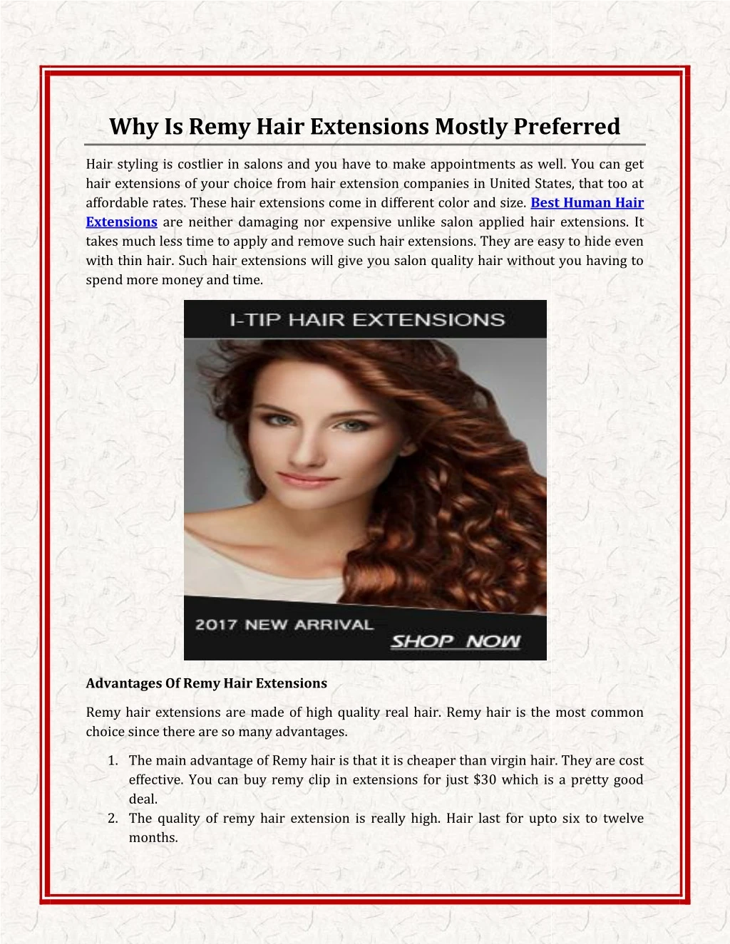 why is remy hair extensions mostly preferred