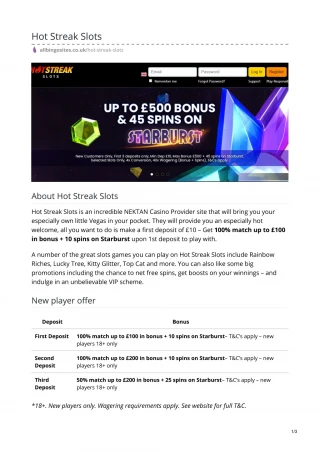 Hot Streak Slots - slide 1