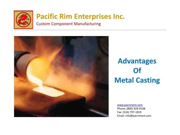 Advantages Of Metal Casting – Pacriment
