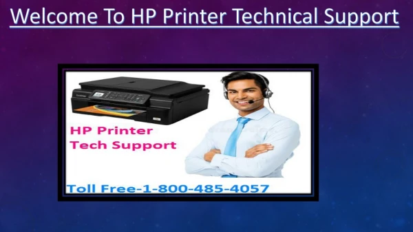 HP Printer Customer Support Service Toll Free@ 1-800-485-4057