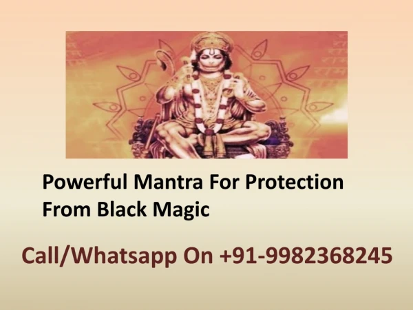 Powerful Mantra For Protection From Black Magic