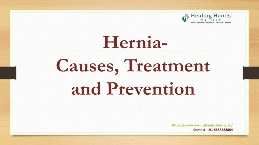 hernia causes treatment and prevention