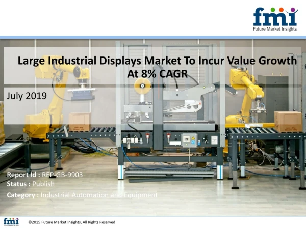 Large Industrial Displays Market growing at a CAGR of 8%