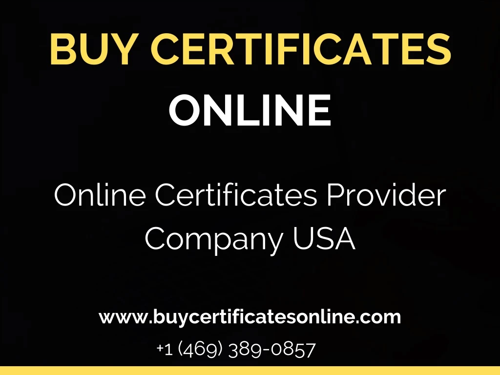 buy certificates online