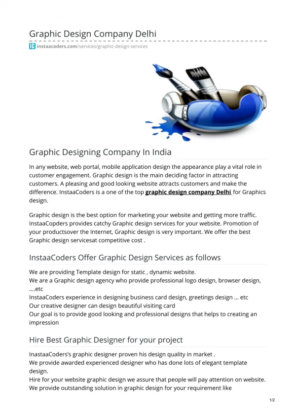 Best Graphic Design Company Delhi, India