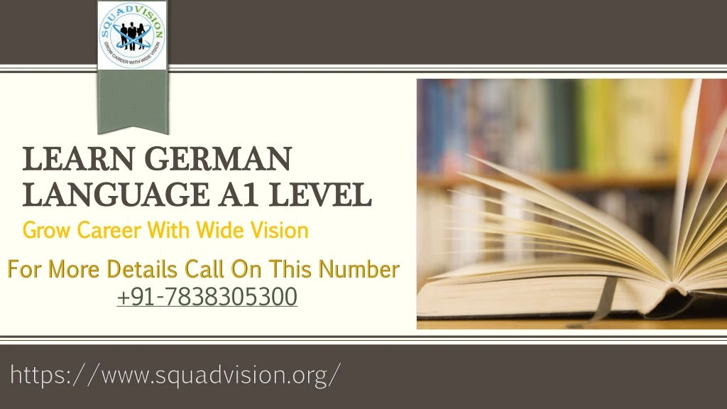 learn german language a1 level