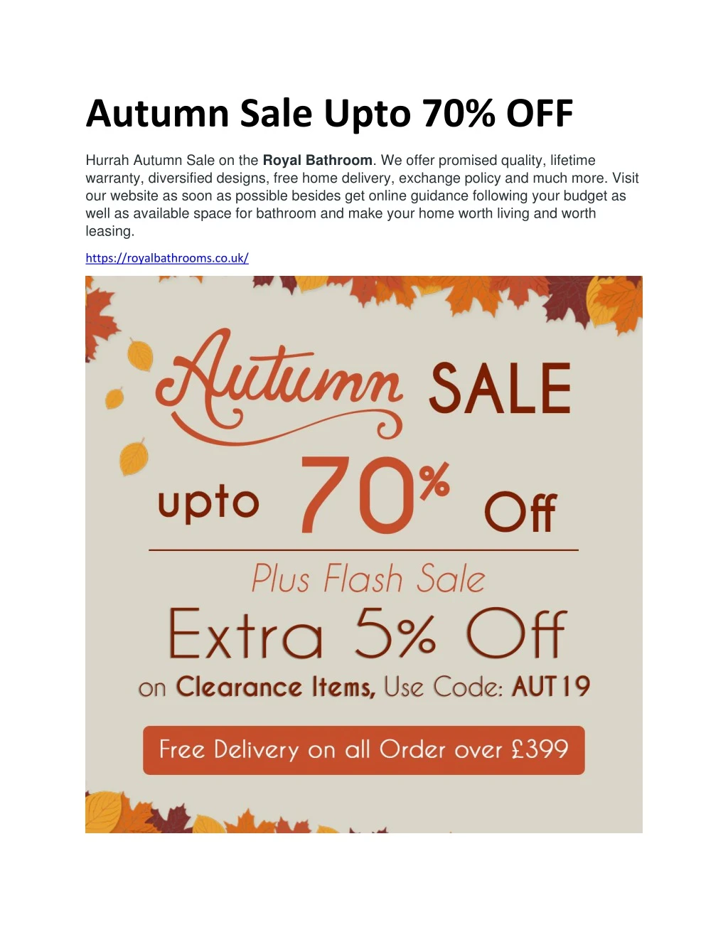 autumn sale upto 70 off