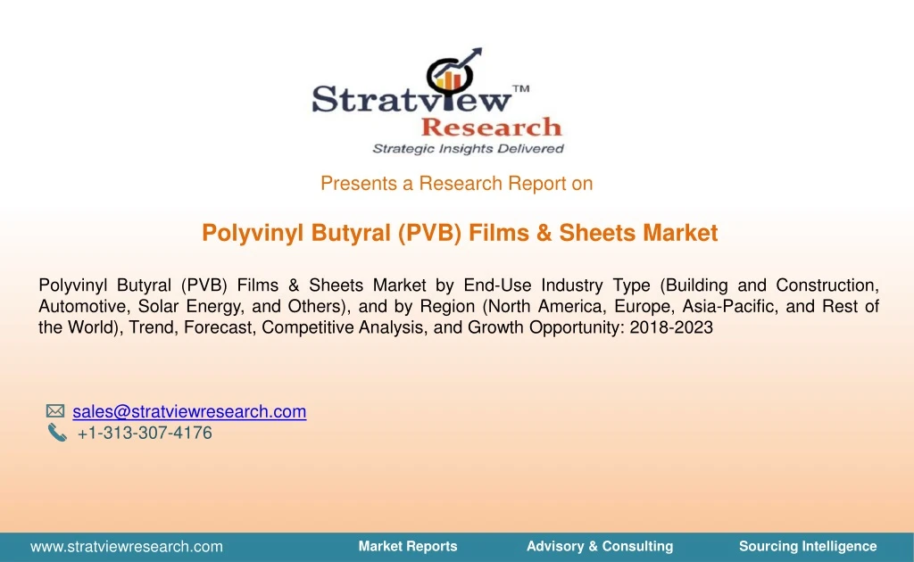 presents a research report on polyvinyl butyral