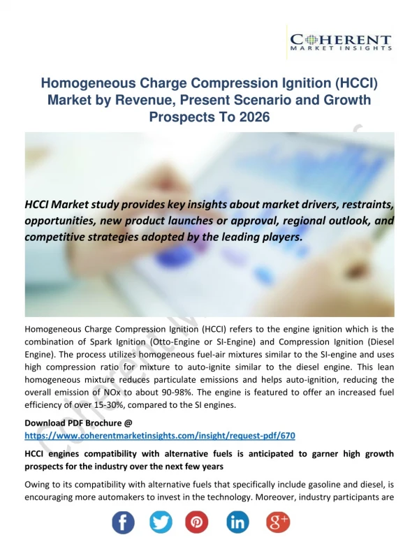 Homogeneous Charge Compression Ignition (HCCI) Market