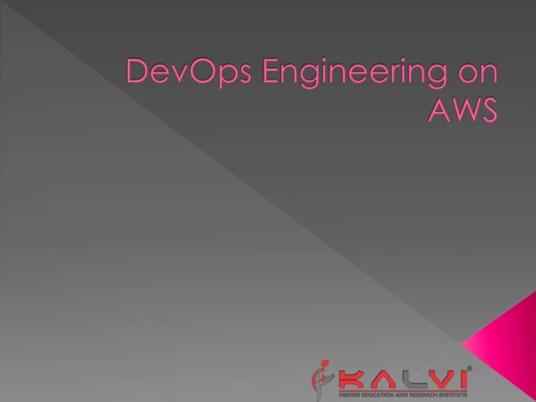 DevOps Engineering on AWS
