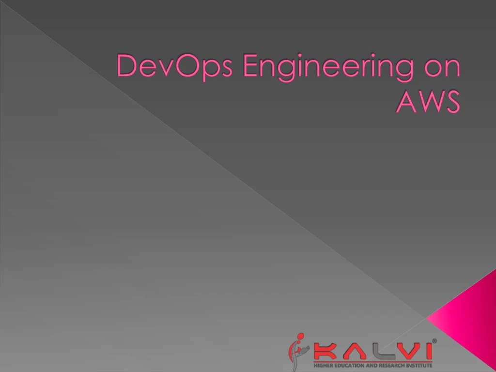 devops engineering on aws