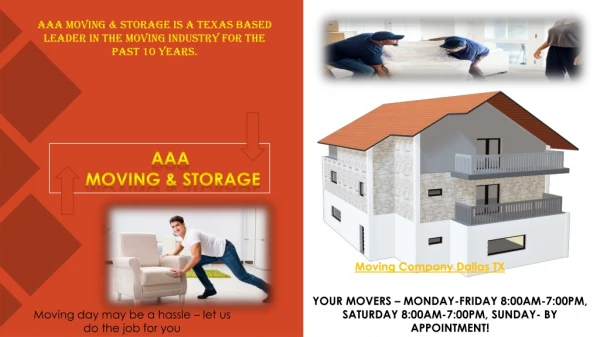 Moving Services Dallas TX