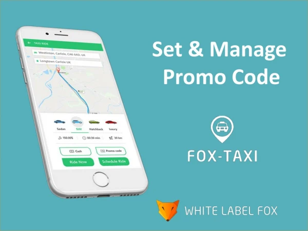Create and Use Promo Code Feature in our Uber Clone Script - WhiteLabelFox