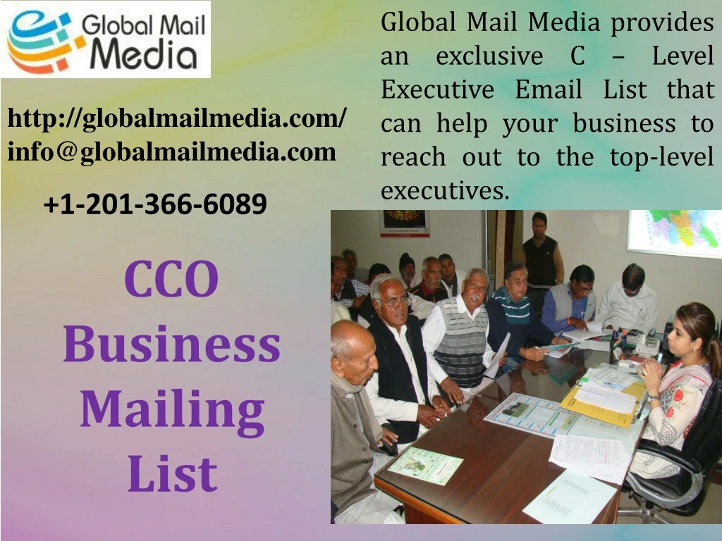 global mail media provides an exclusive c level