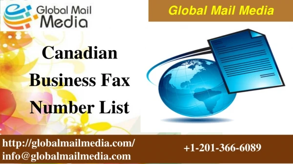 canadian business fax number list