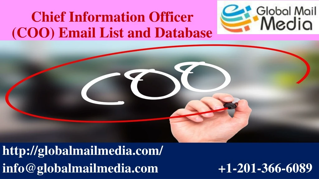 chief information officer coo email list and database