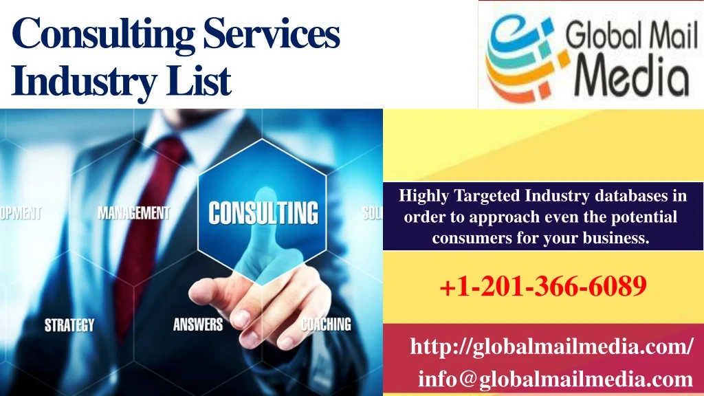 consulting services industry list
