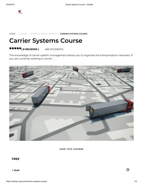 Carrier Systems Course - Edukite