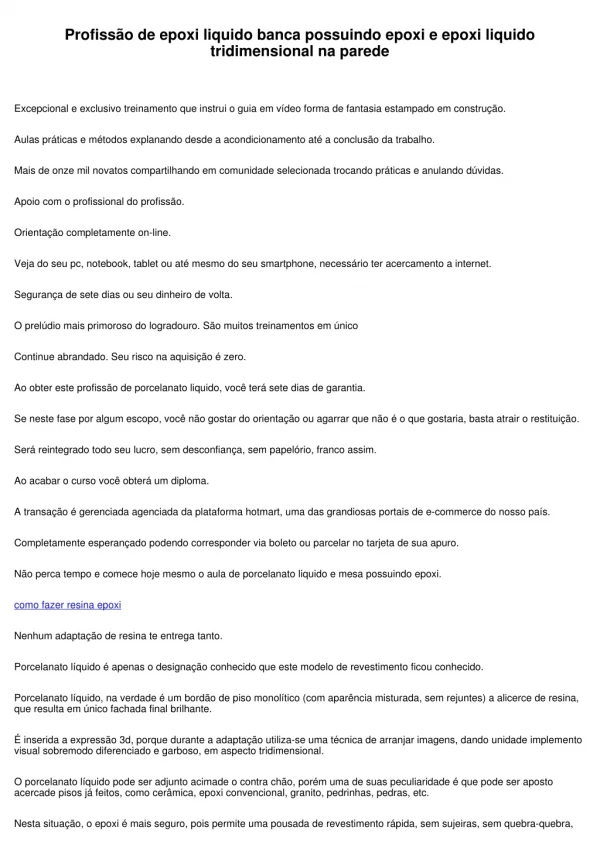 profiss o de epoxi liquido banca possuindo epoxi