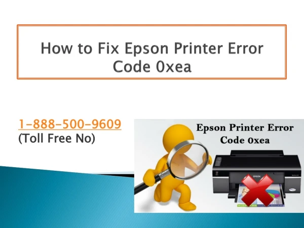 Fix Epson Printer Error Code 0xea