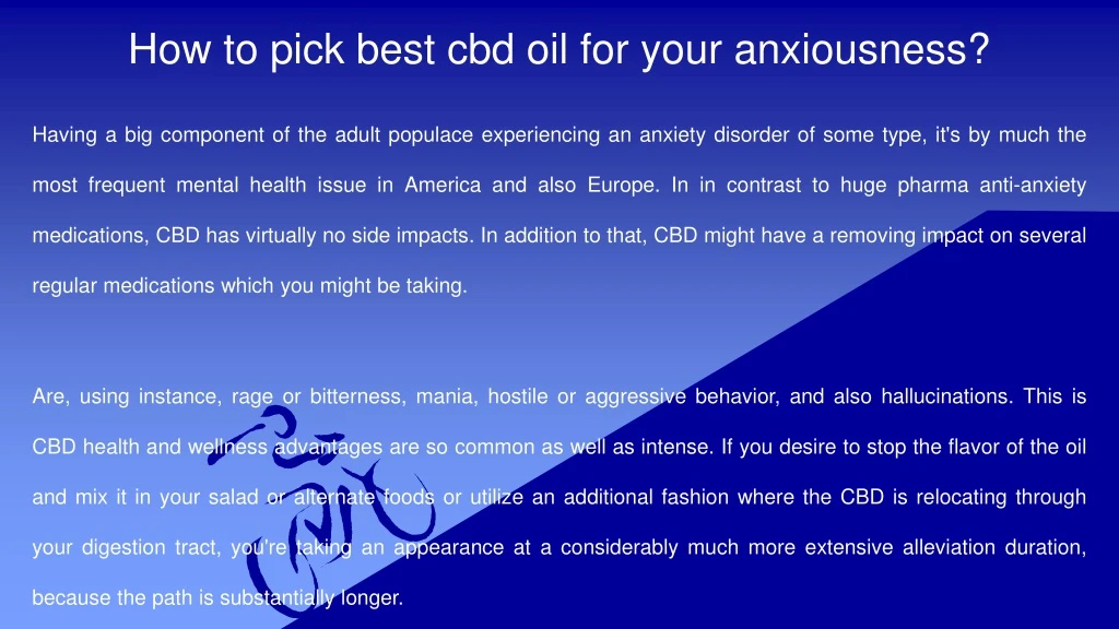 how to pick best cbd oil for your anxiousness