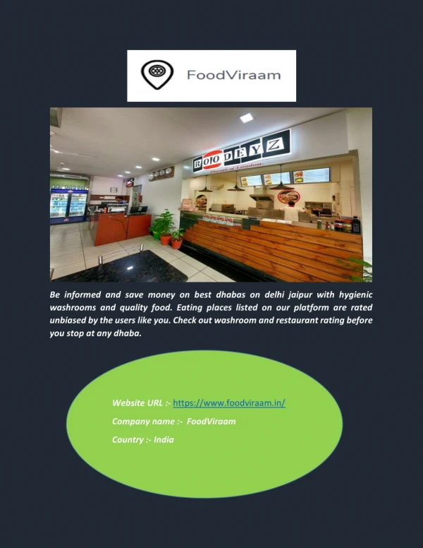 Best Dhaba on Delhi Jaipur Highway - Foodviraam.in