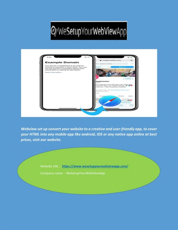 Convert Web to Android - Wesetupyourwebviewapp.com