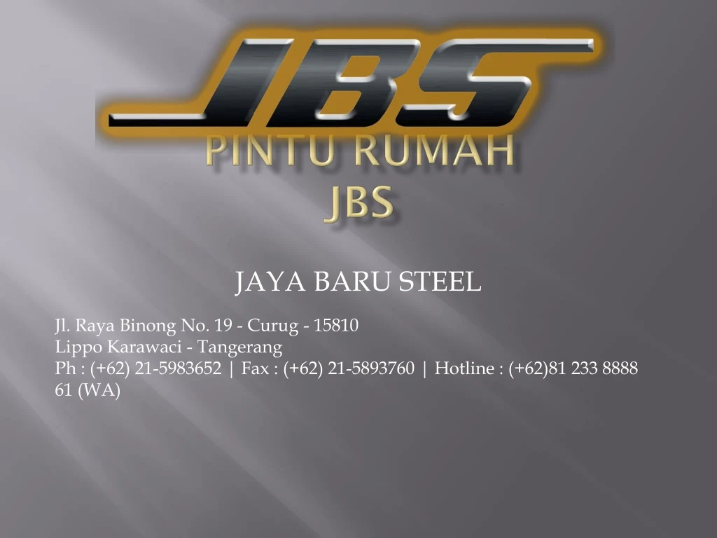 jaya baru steel