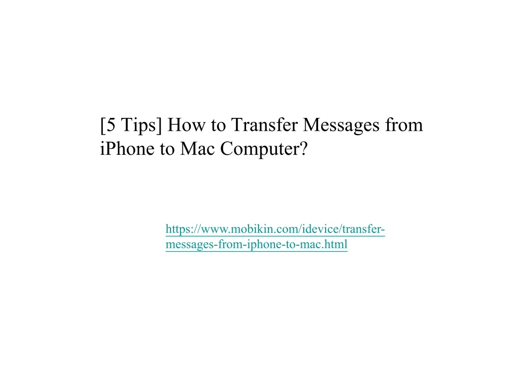 5 tips how to transfer messages from iphone