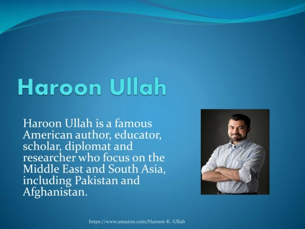 Haroon Ullah and passion of writing