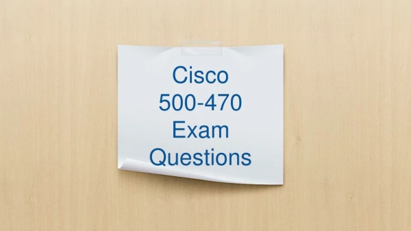500-470 Exam Questions PDF