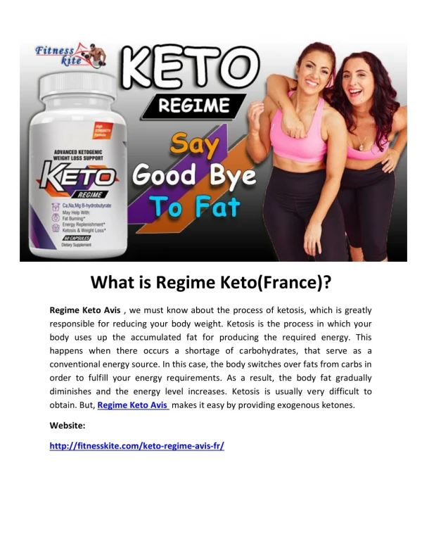 What is Regime Keto(France)?