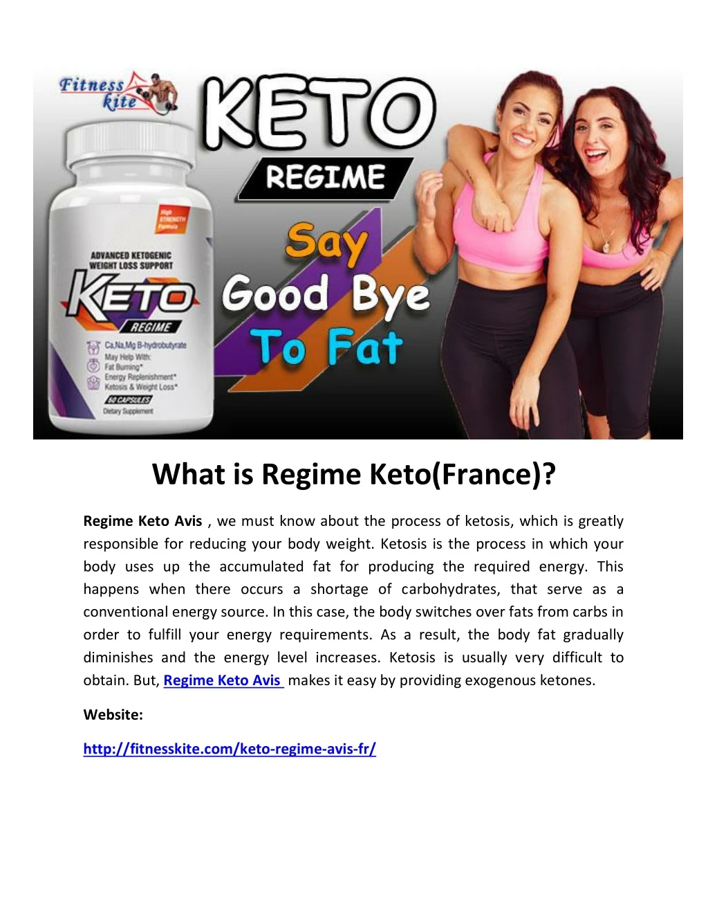 what is regime keto france