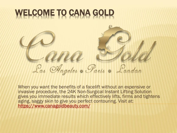 24k gold skin care products