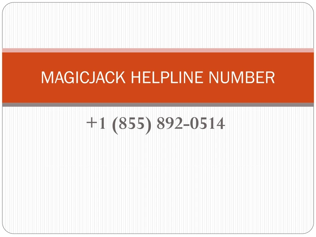 magicjack helpline number