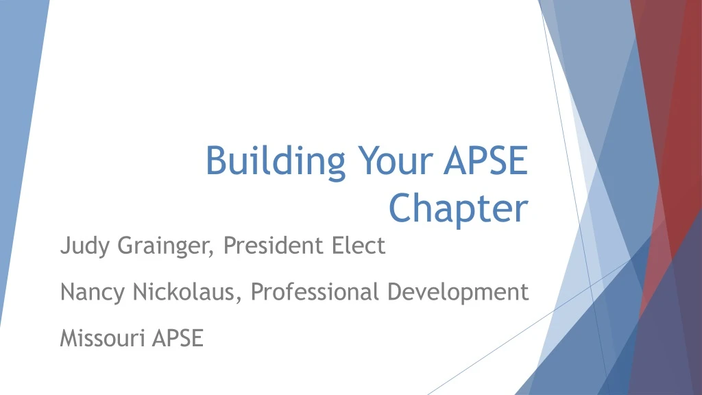 building your apse chapter
