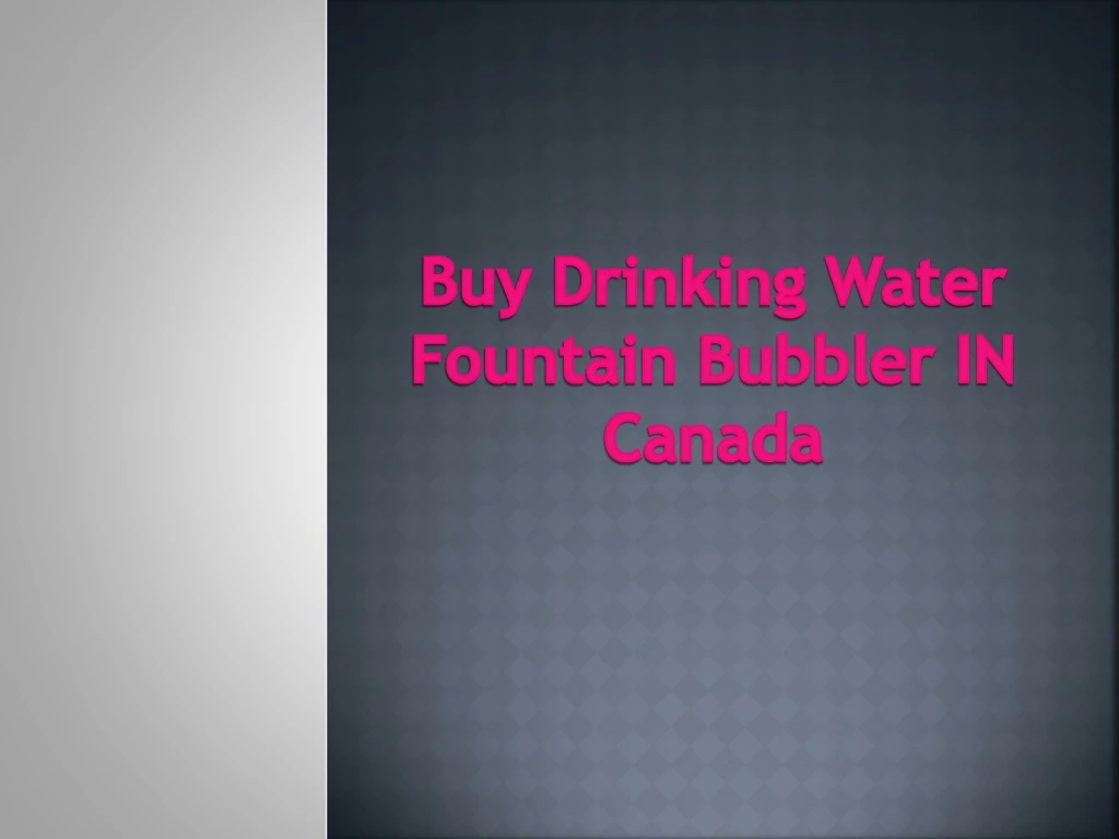 buy drinking water fountain bubbler in canada