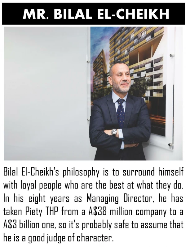 Mr. Bilal El-Cheikh Managing Director