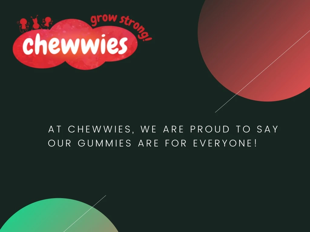 at chewwies we are proud to say our gummies