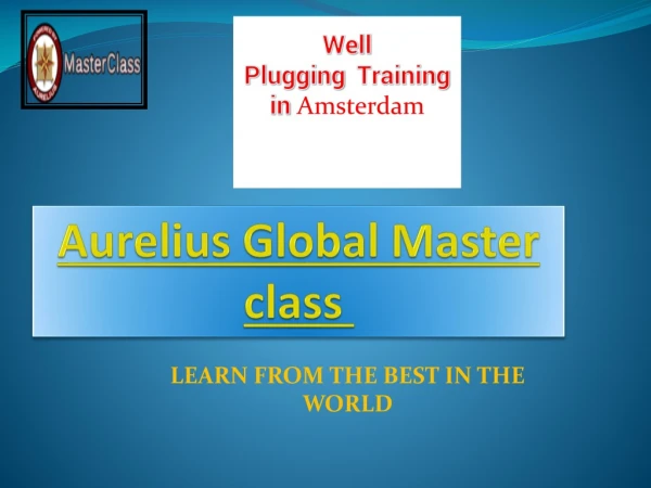 Well Plugging Training