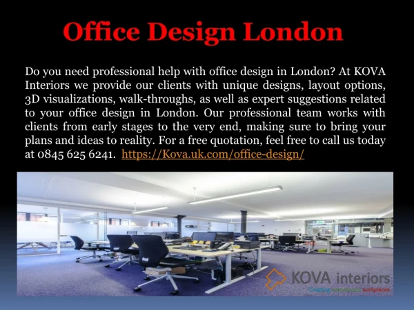 Office Design Company London - Kova Interiors
